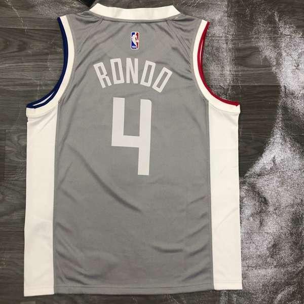 Los Angeles Clippers 20/21 Grey Basketball Jersey (Hot Press)