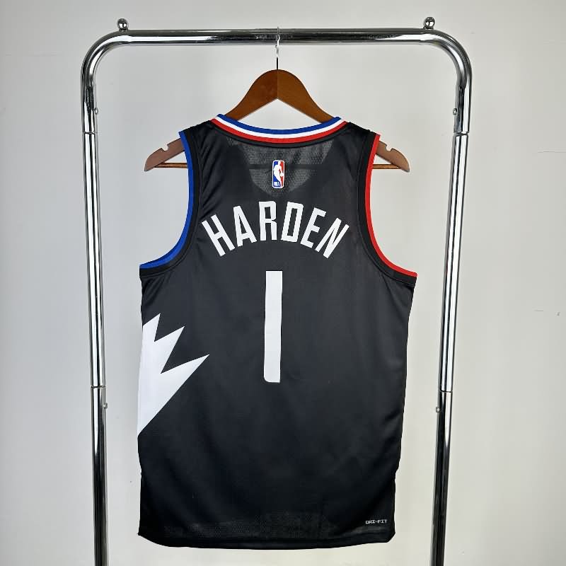 Los Angeles Clippers 22/23 Black AJ Basketball Jersey (Hot Press)