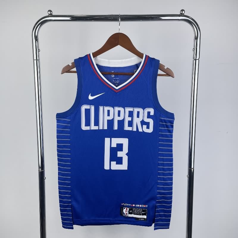 Los Angeles Clippers 22/23 Blue Basketball Jersey (Hot Press)