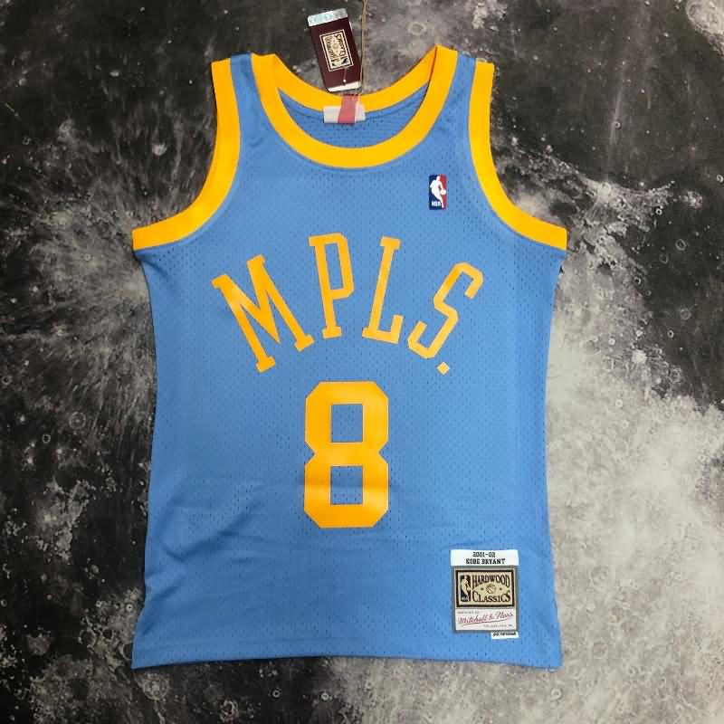 Los Angeles Lakers 2001/02 Light Blue Classics Basketball Jersey (Hot Press)