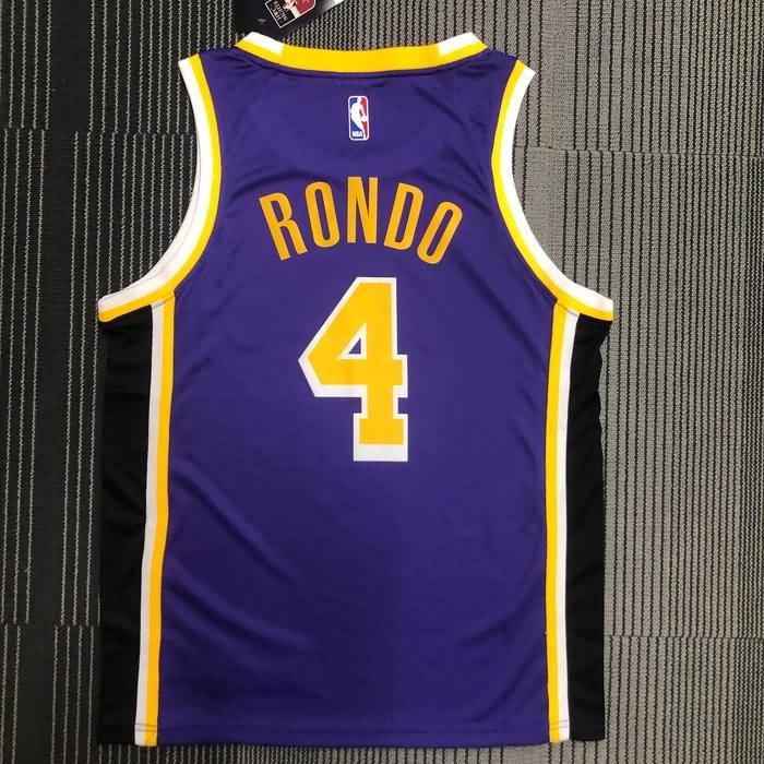 Los Angeles Lakers 20/21 Purple AJ Basketball Jersey (Hot Press)