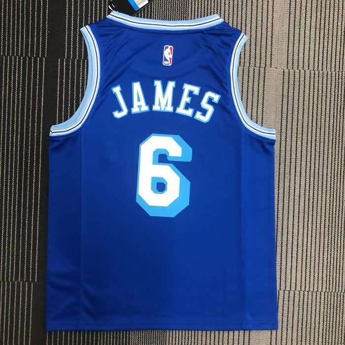 Los Angeles Lakers 20/21 Blue Basketball Jersey (Hot Press)