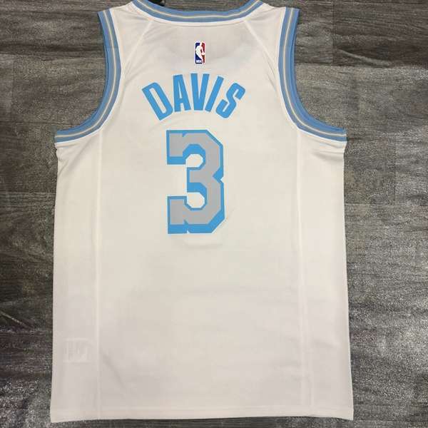 Los Angeles Lakers 20/21 White City Basketball Jersey (Hot Press)