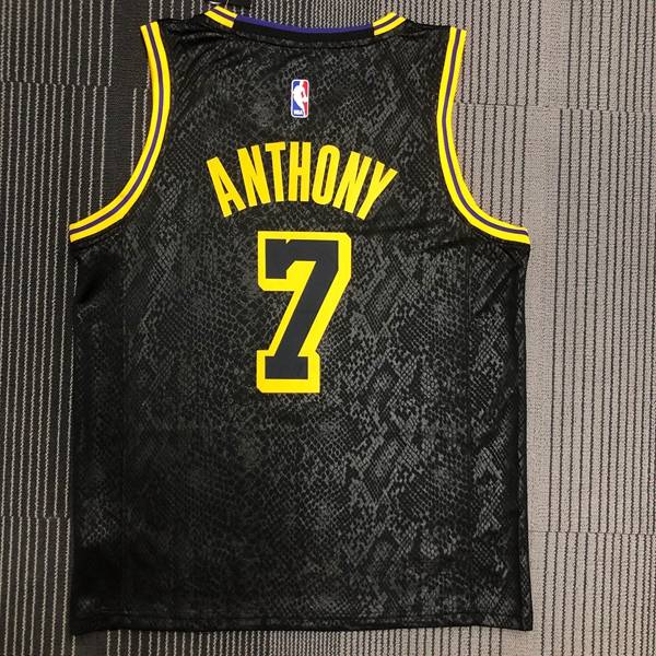 Los Angeles Lakers 2020 Black City Basketball Jersey (Hot Press)