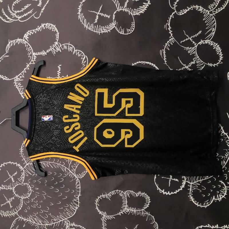 Los Angeles Lakers 2020 Black City Basketball Jersey (Hot Press)