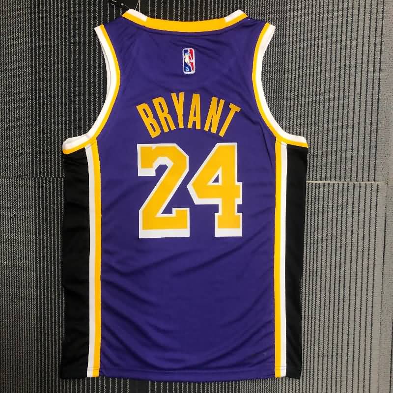 Los Angeles Lakers 21/22 Purple AJ Basketball Jersey (Hot Press)