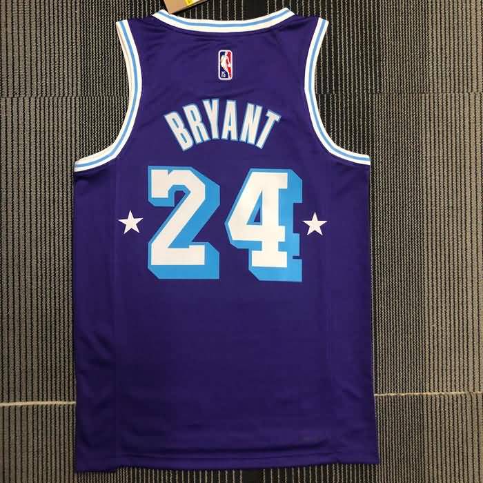 Los Angeles Lakers 21/22 Purple City Basketball Jersey (Hot Press)