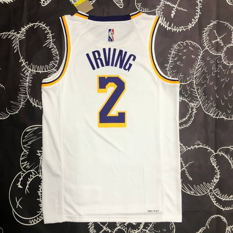 Los Angeles Lakers 21/22 White Basketball Jersey (Hot Press)