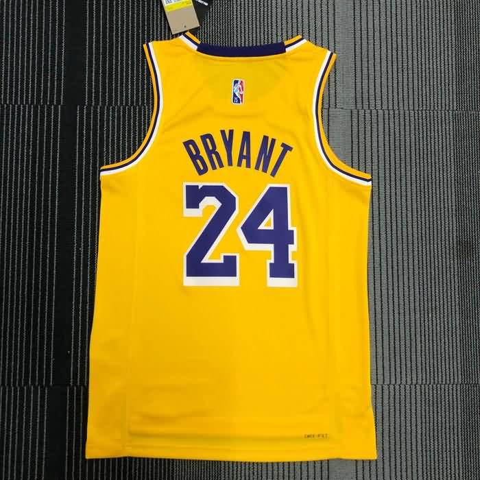 Los Angeles Lakers 21/22 Yellow Basketball Jersey (Hot Press)