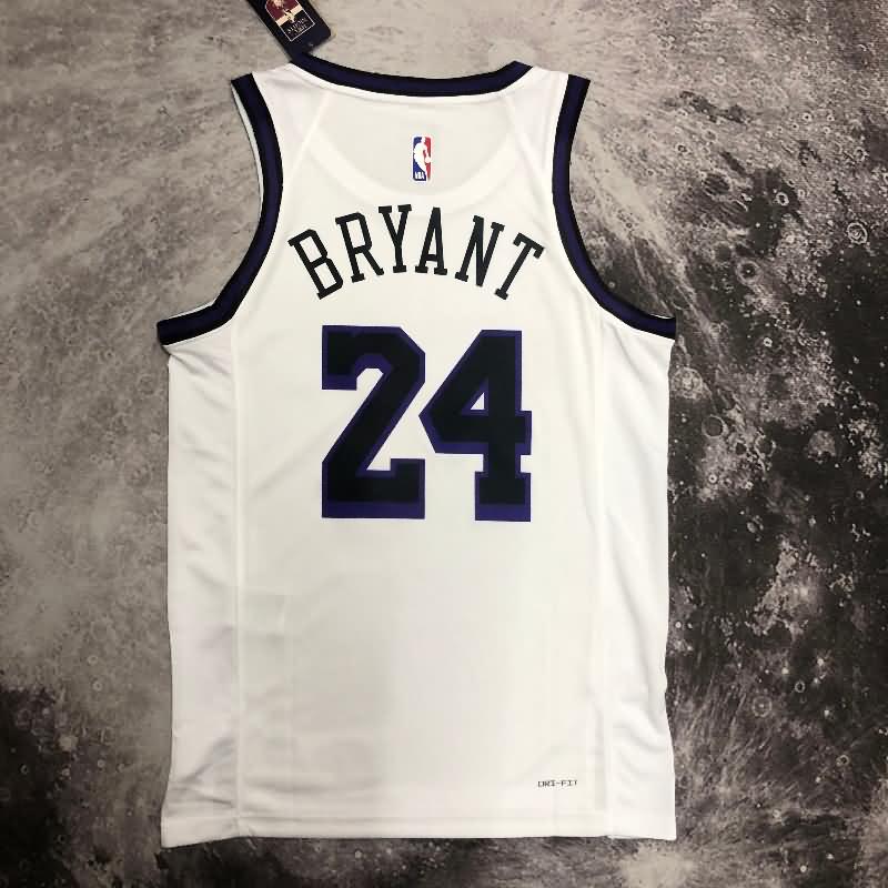 Los Angeles Lakers 22/23 White City Basketball Jersey (Hot Press)