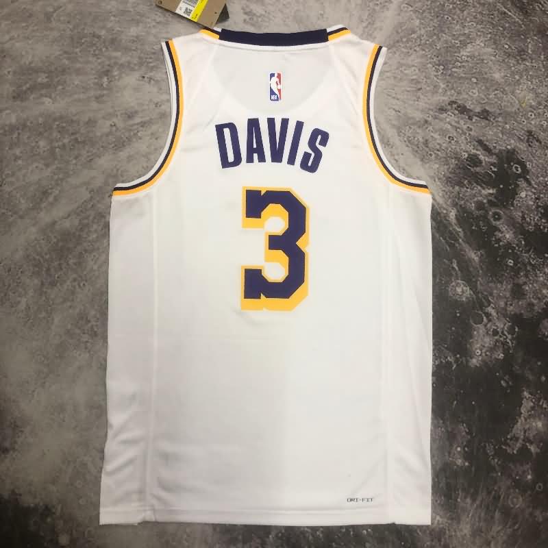 Los Angeles Lakers 22/23 White Basketball Jersey (Hot Press)