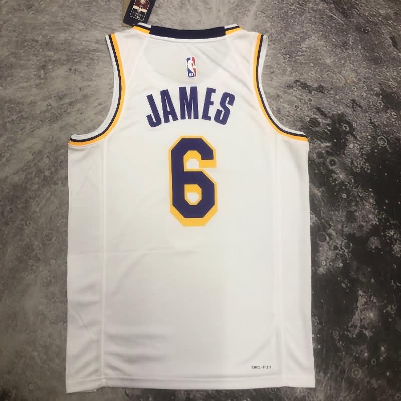 Los Angeles Lakers 22/23 White Basketball Jersey (Hot Press)