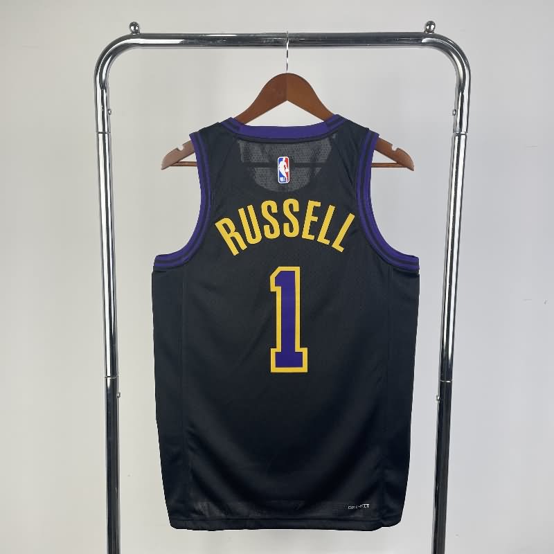 Los Angeles Lakers 23/24 Black City Basketball Jersey (Hot Press)