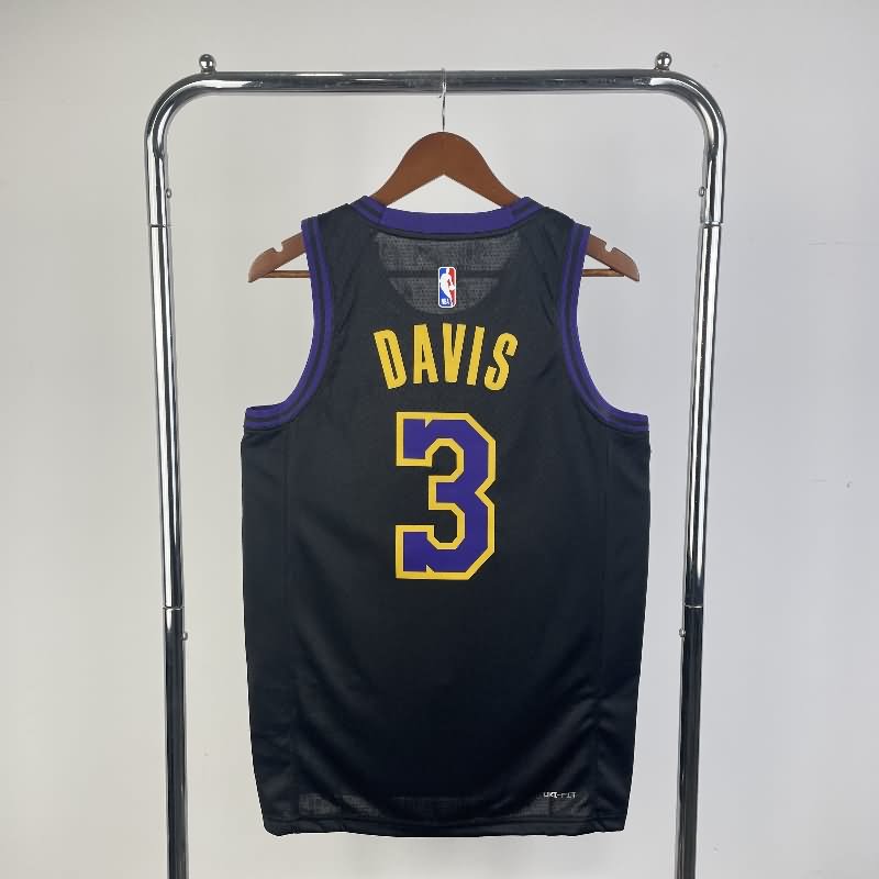 Los Angeles Lakers 23/24 Black City Basketball Jersey (Hot Press)