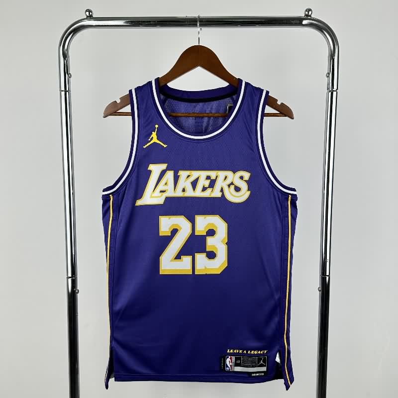 Los Angeles Lakers 25/26 Purple AJ Basketball Jersey (Hot Press) Los Angeles Lakers 25/26 Purple AJ Basketball Jersey (Hot Press)
