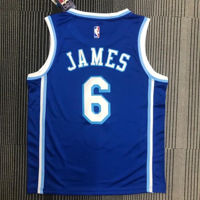 Los Angeles Lakers Blue Basketball Jersey (Hot Press)