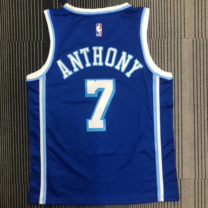 Los Angeles Lakers Blue Basketball Jersey (Hot Press)