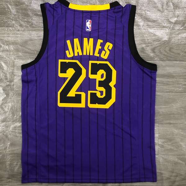 Los Angeles Lakers Purple Basketball Jersey (Hot Press)