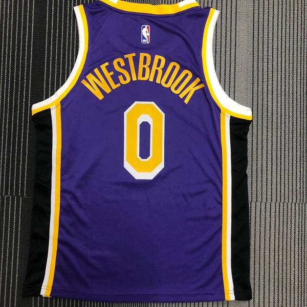 Los Angeles Lakers Purple Basketball Jersey 02 (Hot Press)