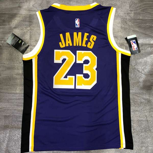 Los Angeles Lakers Purple Basketball Jersey 02 (Hot Press)