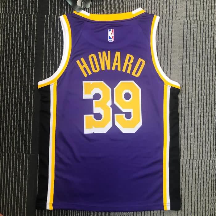 Los Angeles Lakers Purple Basketball Jersey 02 (Hot Press)