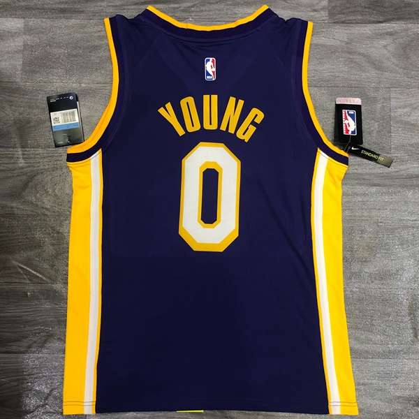 Los Angeles Lakers Purple Basketball Jersey 03 (Hot Press)