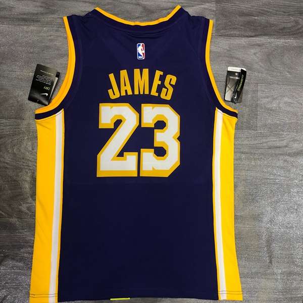 Los Angeles Lakers Purple Basketball Jersey 03 (Hot Press)
