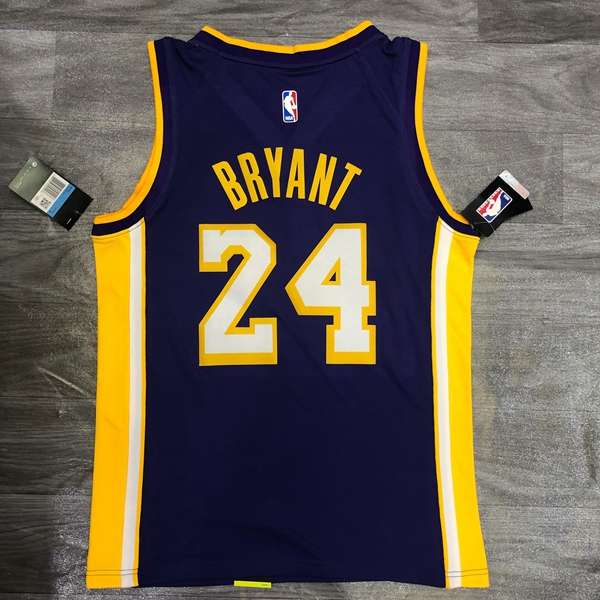 Los Angeles Lakers Purple Basketball Jersey 03 (Hot Press)