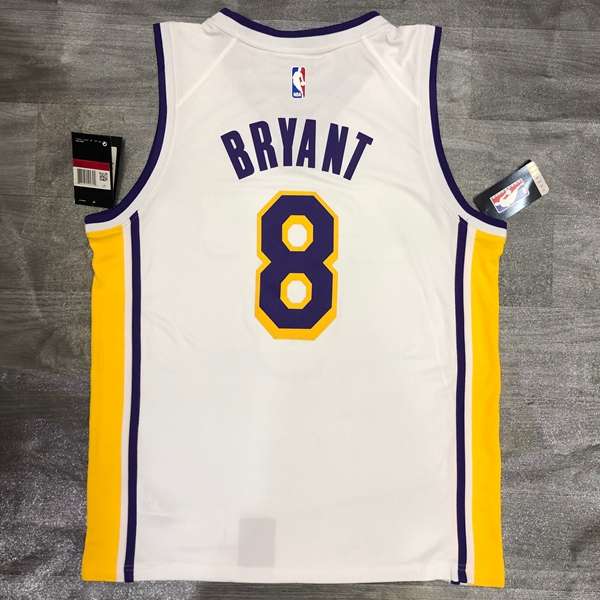 Los Angeles Lakers White Basketball Jersey (Hot Press)