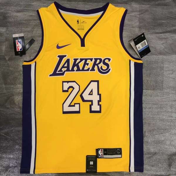 Los Angeles Lakers Yellow Basketball Jersey (Hot Press)