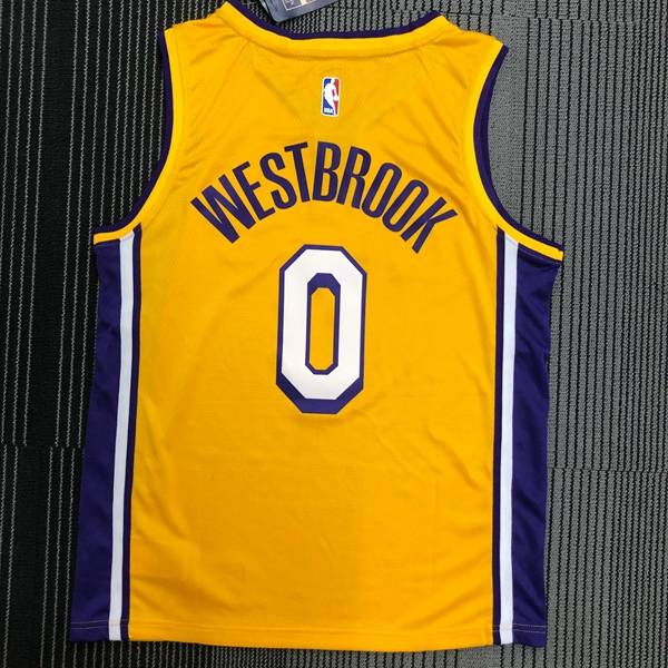 Los Angeles Lakers Yellow Basketball Jersey (Hot Press)