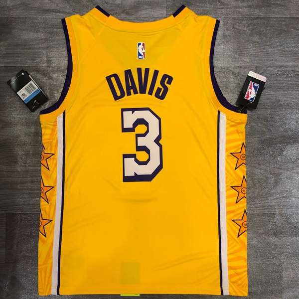 Los Angeles Lakers Yellow Basketball Jersey 02 (Hot Press)