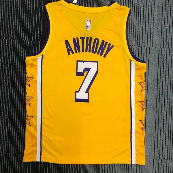 Los Angeles Lakers Yellow Basketball Jersey 02 (Hot Press)