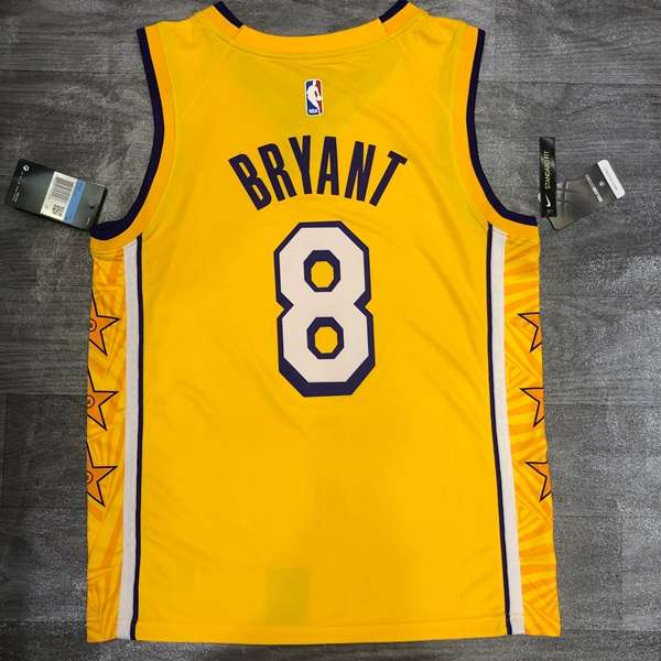 Los Angeles Lakers Yellow Basketball Jersey 02 (Hot Press)