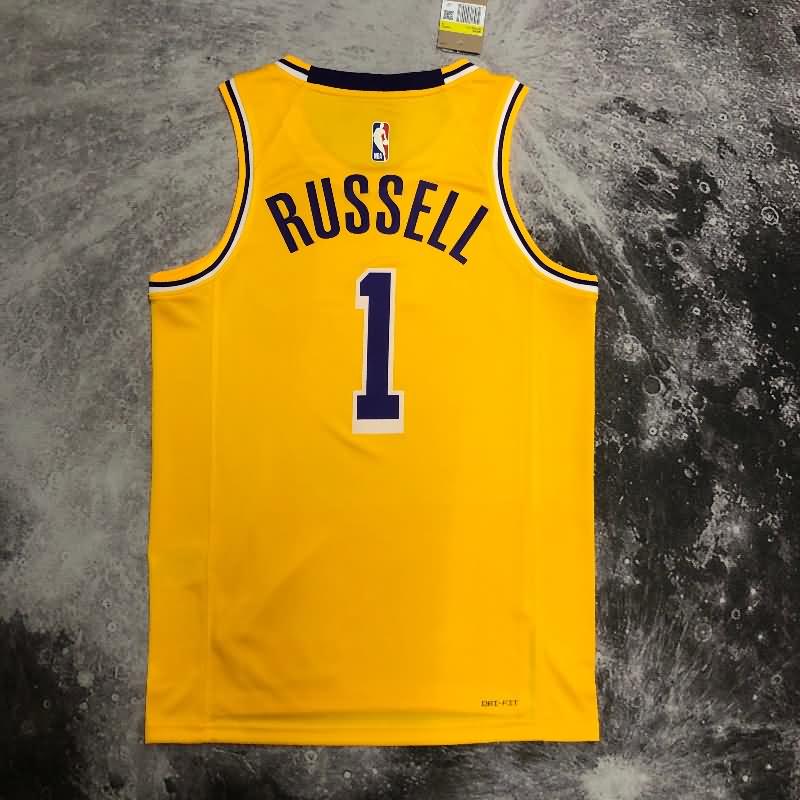 Los Angeles Lakers Yellow Basketball Jersey 03 (Hot Press)
