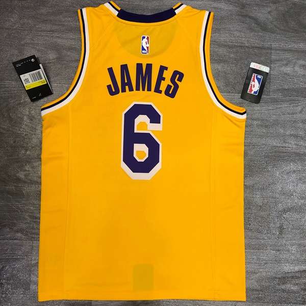 Los Angeles Lakers Yellow Basketball Jersey 03 (Hot Press)
