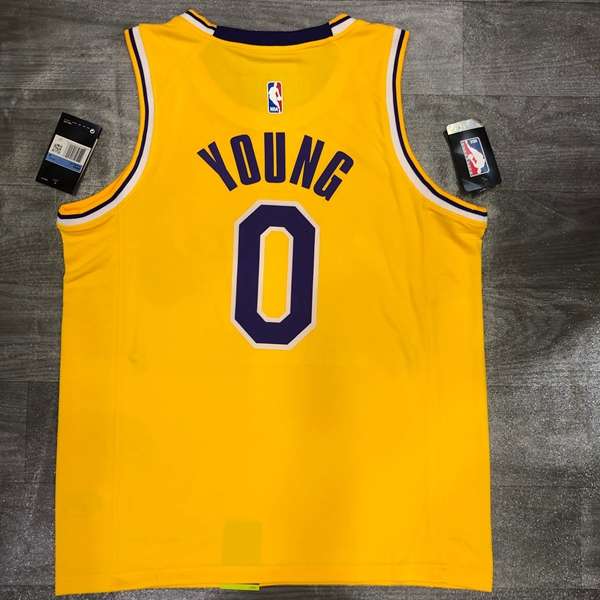 Los Angeles Lakers Yellow Basketball Jersey 03 (Hot Press)