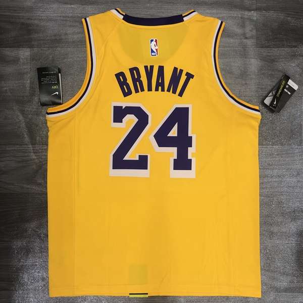 Los Angeles Lakers Yellow Basketball Jersey 03 (Hot Press)