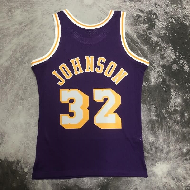 Los Angeles Lakers Purple Classics Basketball Jersey 02 (Hot Press)