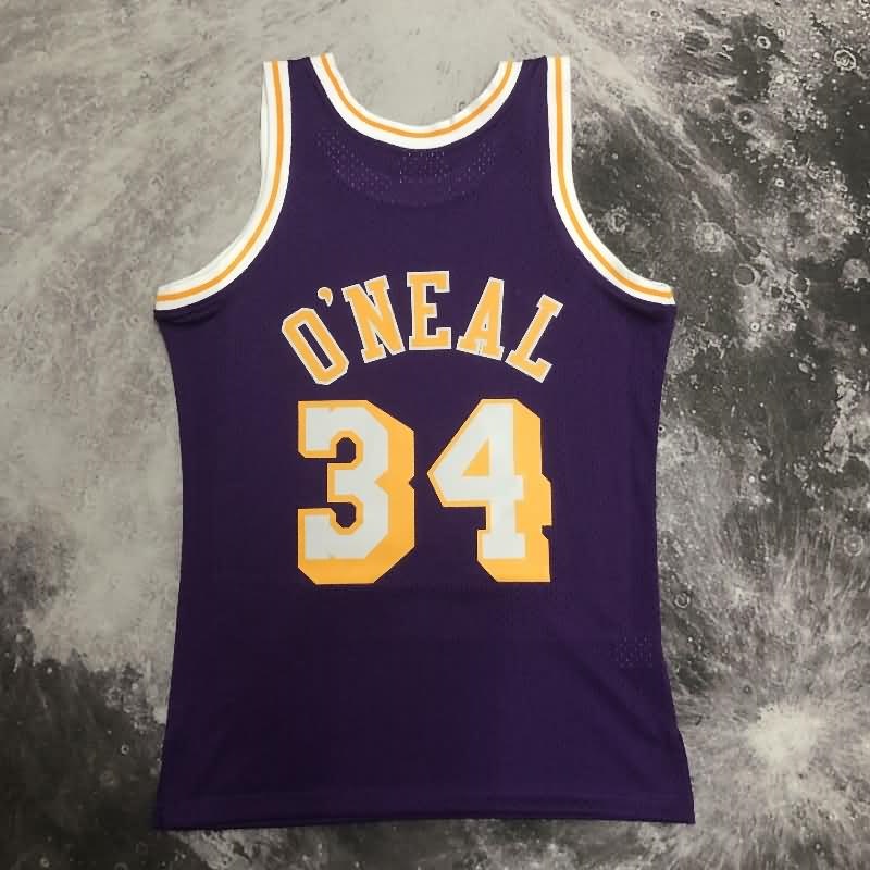 Los Angeles Lakers Purple Classics Basketball Jersey 02 (Hot Press)