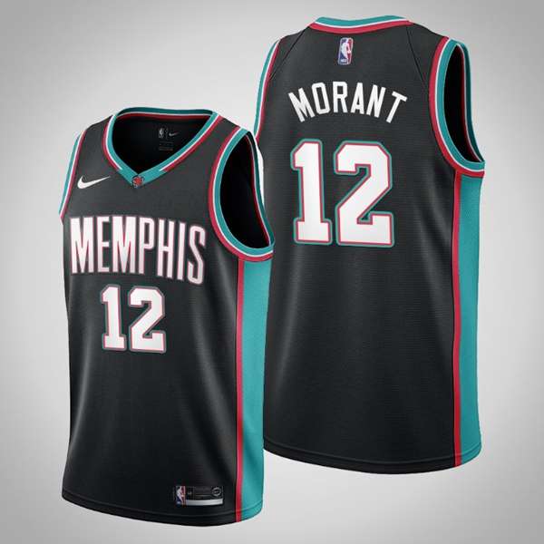 Memphis Grizzlies 20/21 Black Basketball Jersey (Hot Press)