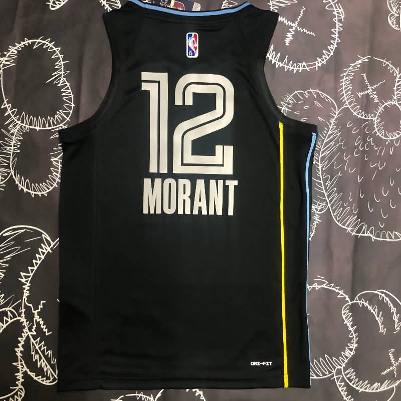 Memphis Grizzlies 21/22 Black Basketball Jersey (Hot Press)