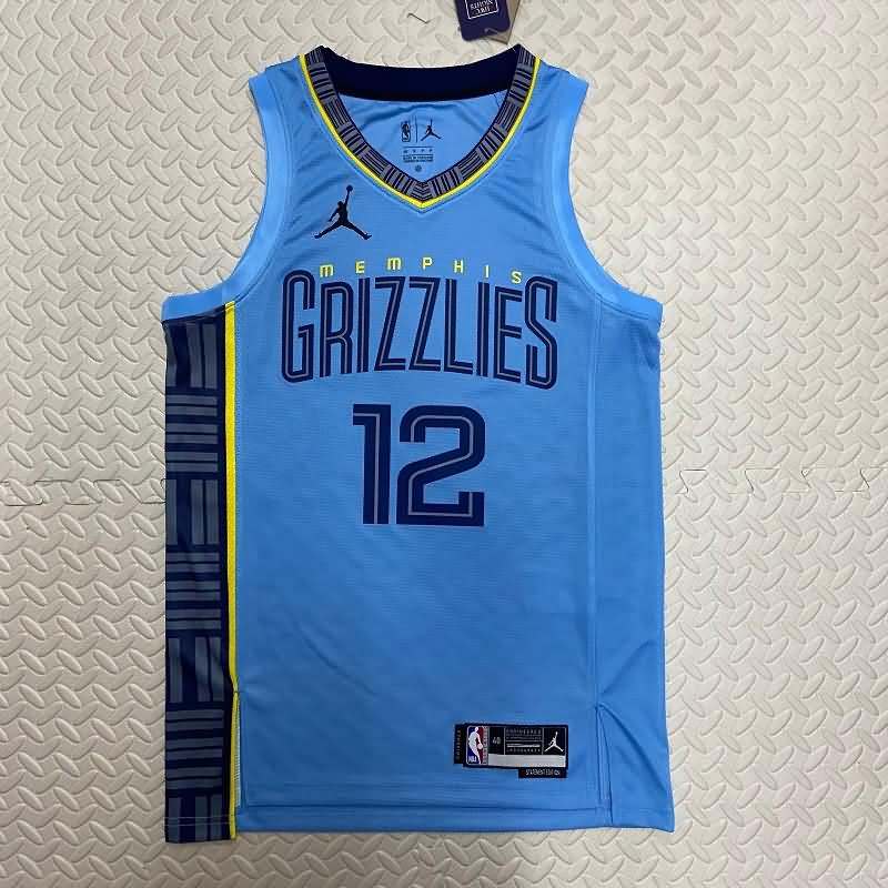 Memphis Grizzlies 22/23 Blue AJ Basketball Jersey (Hot Press)