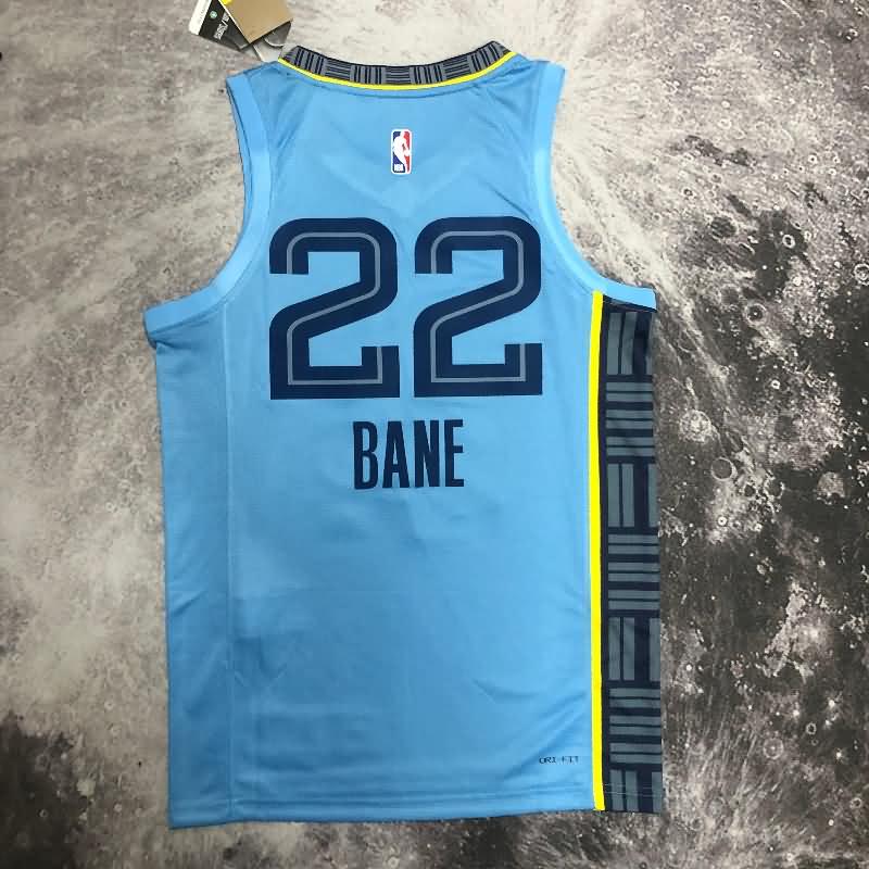 Memphis Grizzlies 22/23 Blue AJ Basketball Jersey (Hot Press)