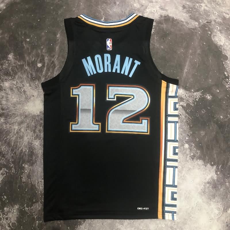 Memphis Grizzlies 22/23 Black City Basketball Jersey (Hot Press)