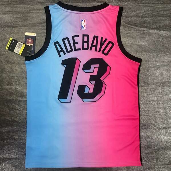 Miami Heat 20/21 Pink Blue City Basketball Jersey (Hot Press)