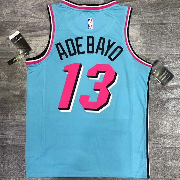 Miami Heat 2020 Blue City Basketball Jersey (Hot Press)