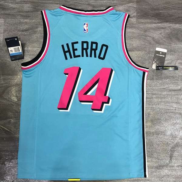 Miami Heat 2020 Blue City Basketball Jersey (Hot Press)