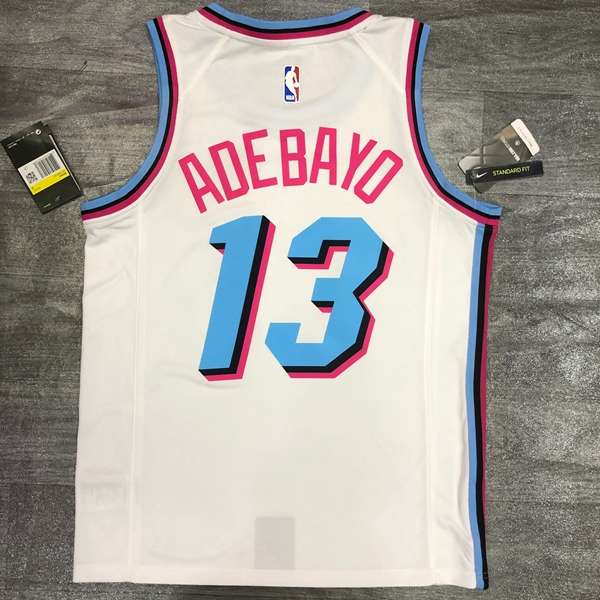 Miami Heat 2020 White City Basketball Jersey (Hot Press)