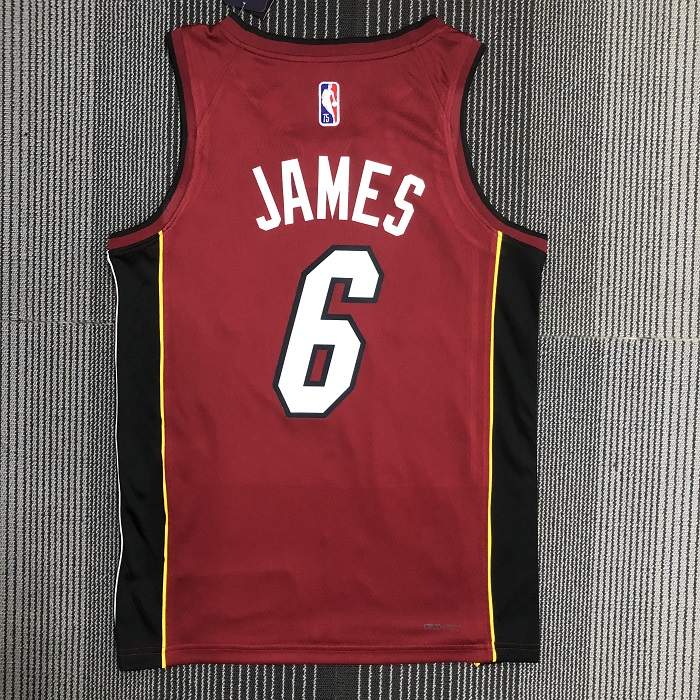 Miami Heat 21/22 Red AJ Basketball Jersey (Hot Press)